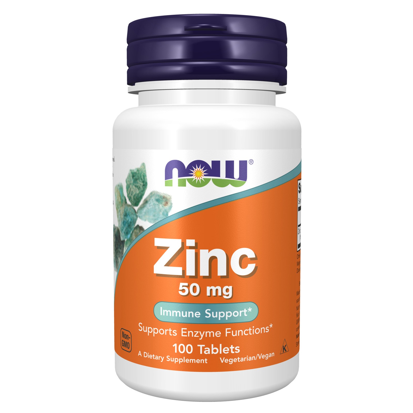 NOW FOODS Zinc 50 mg 100 Tablets, Clearance for Best By 02/2027 NOW FOODS Zinc 50 mg 100 Tablets, Clearance for Best By 02/2027