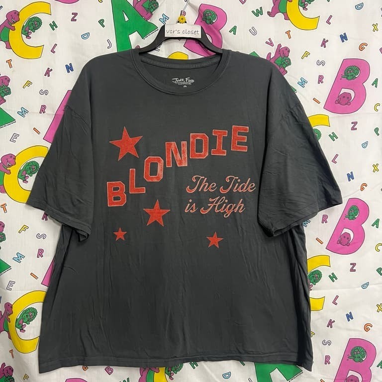 Blondie The Tide Is High 2 Sided Graphic Black cotton All sizes PA9097