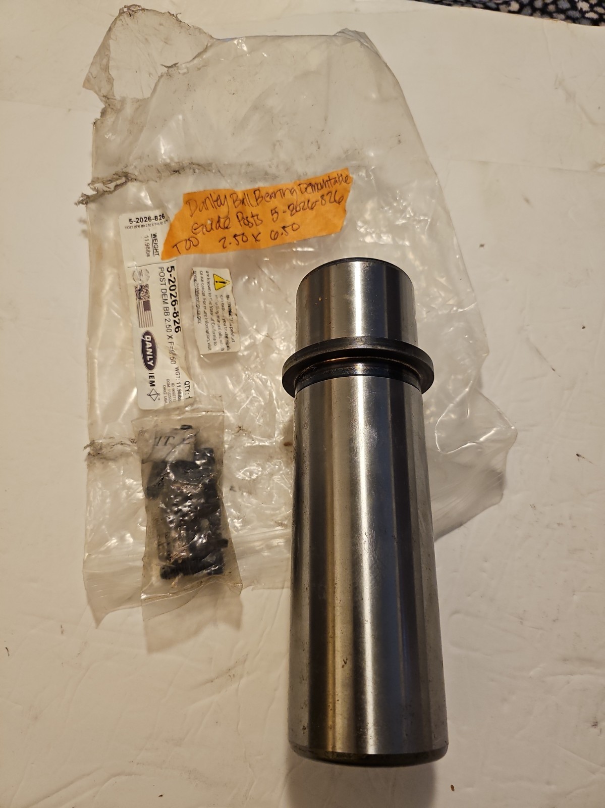Danly ball bearing guide post 5-2026-826 2.50\