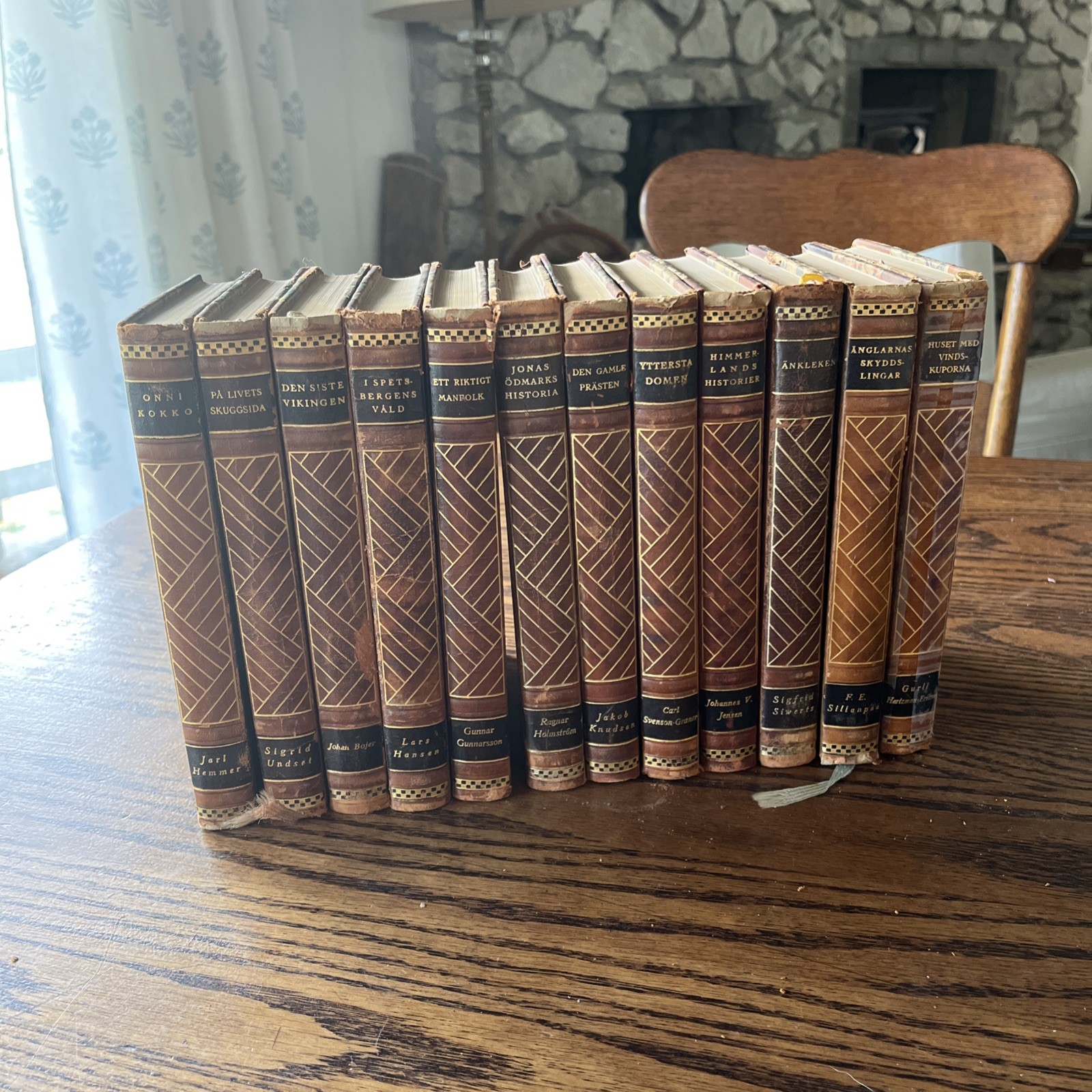 12 Vol Vårt Hem's Nordic Library Antique Swedish Books 1930s Half Calf 12 Vol Vårt Hem's Nordic Library Antique Swedish Books 1930s Half Calf