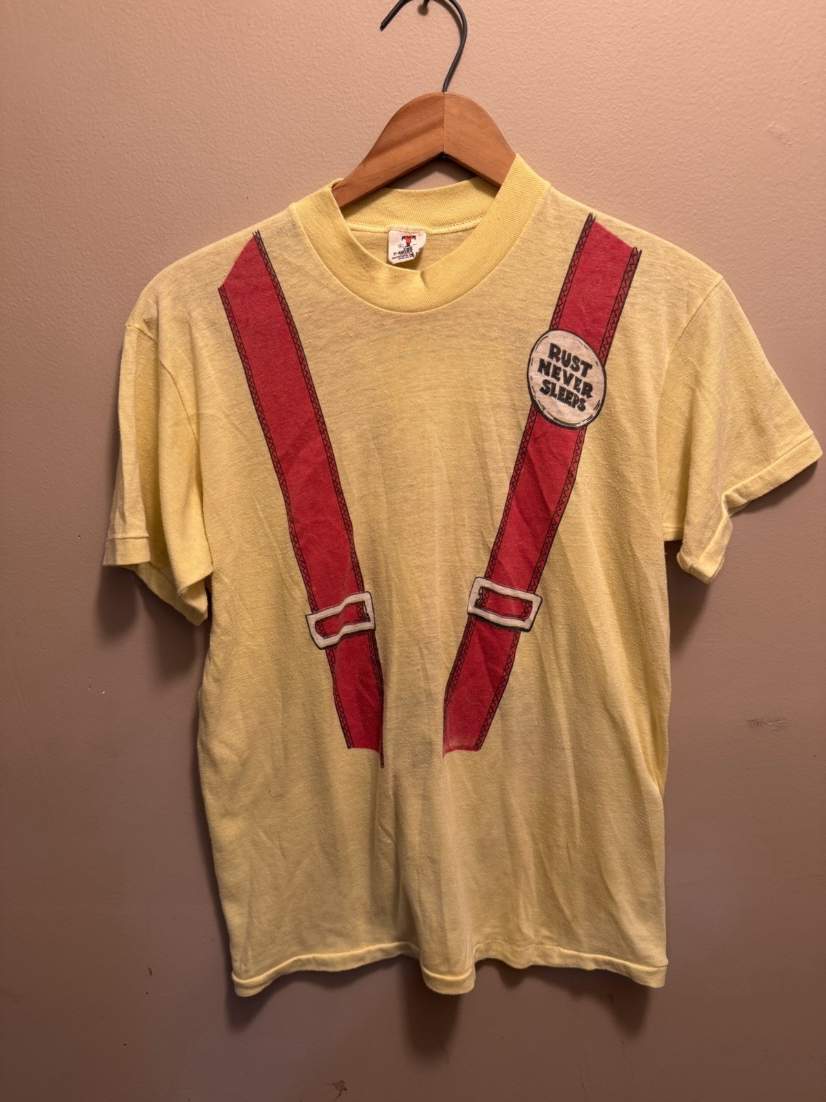 Vintage Neil Young & Crazy Horse T-Shirt Rust Never Sleeps 1978 Grail Size Large