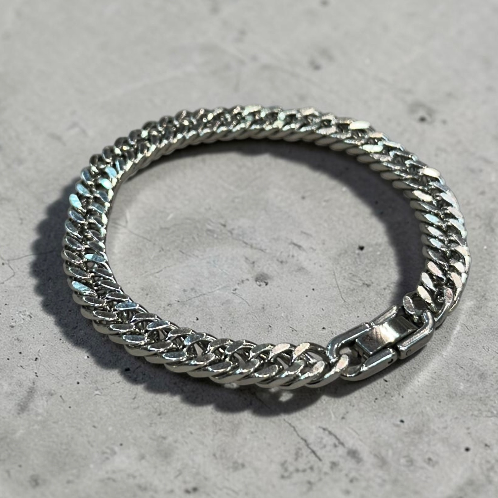 Men’s 8mm Cuban Link Bracelet Stainless Steel Silver 8” Hip Hop Chain Jewelry