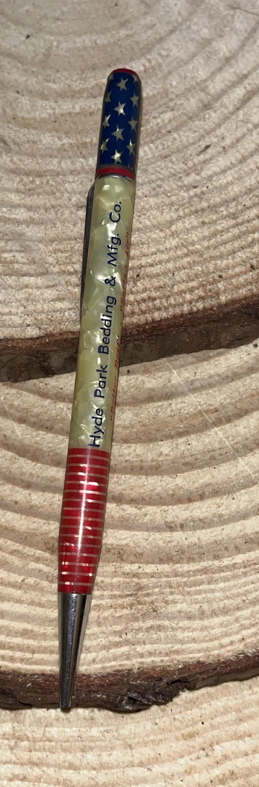 Vintage Hyde Park Bedding Mfg Co Advertising Mechanical Pencil Reading PA USA