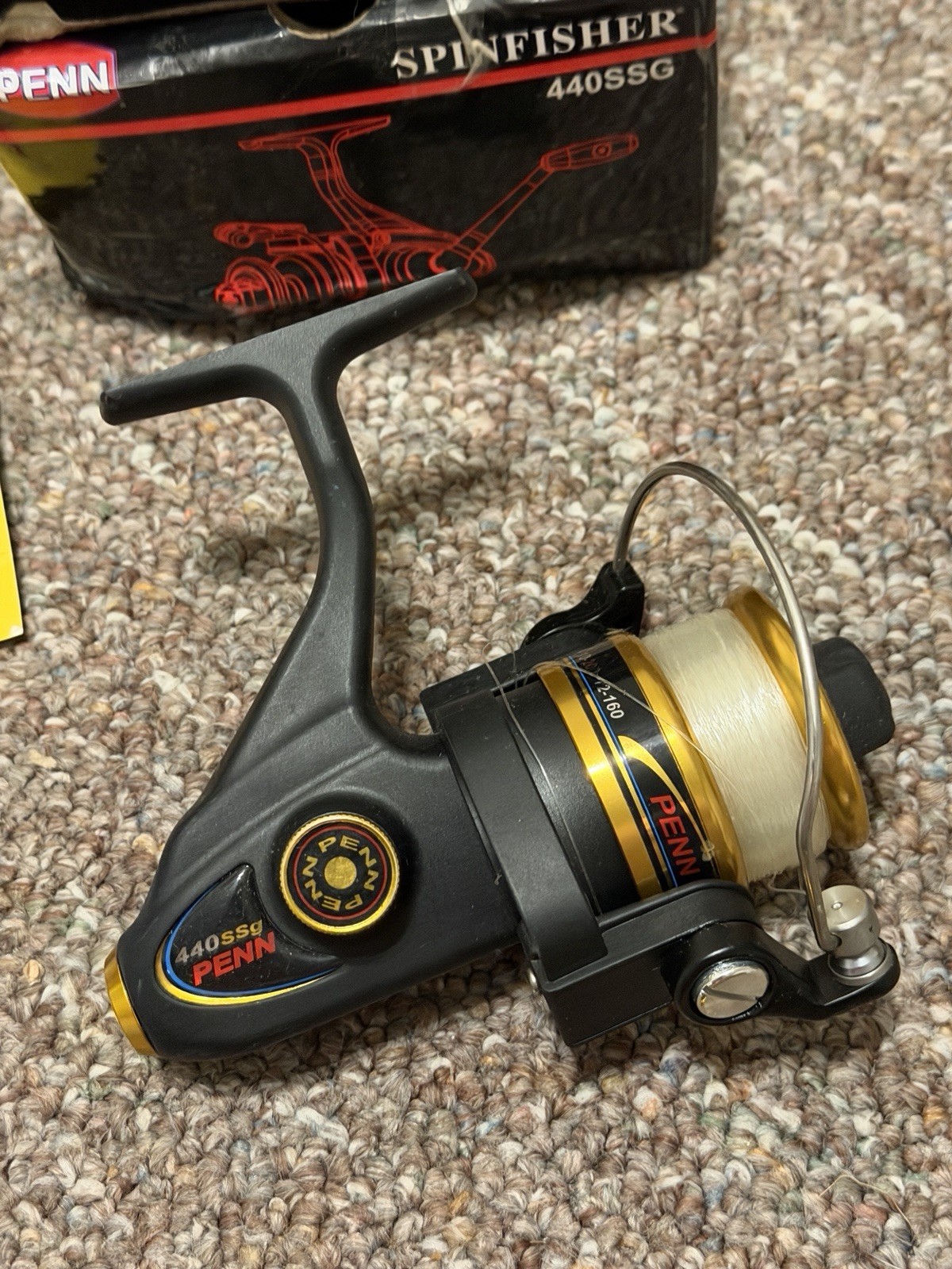 PENN NEW SPINFISHER 440SSG GRAPHITE SPINNING REEL NOS NEW IN BOX DISCONTINUED PENN NEW SPINFISHER 440SSG GRAPHITE SPINNING REEL NOS NEW IN BOX DISCONTINUED