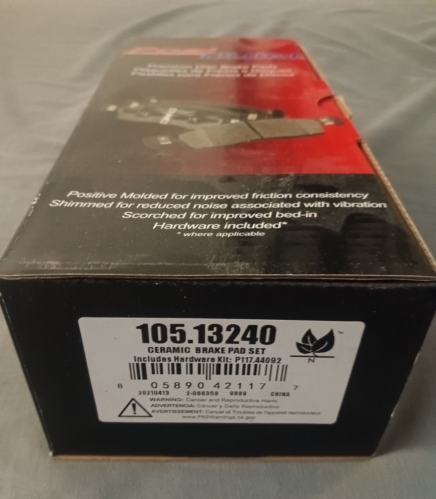 Centric 105.13240 Disc Brake Pad Set-Posi-Quiet Ceramic ref# ZD1324 QC1324 Centric 105.13240 Disc Brake Pad Set-Posi-Quiet Ceramic ref# ZD1324 QC1324