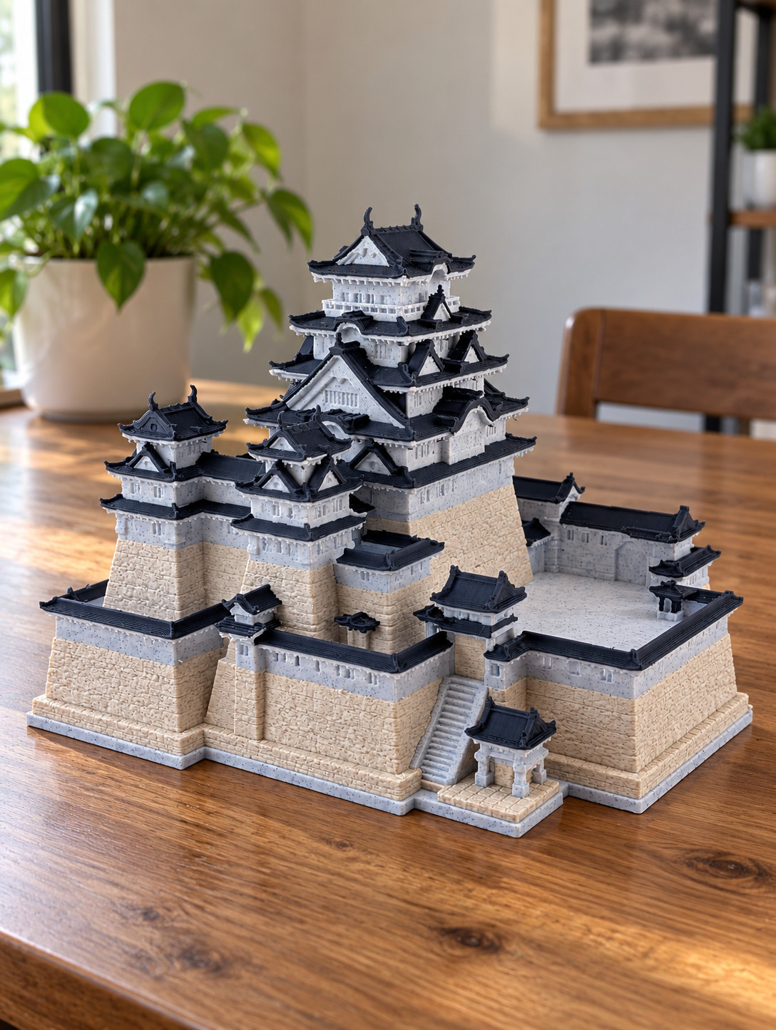 Japanese Osaka Castle PLA 3D Printed Model 6.5 Japanese Osaka Castle PLA 3D Printed Model 6.5