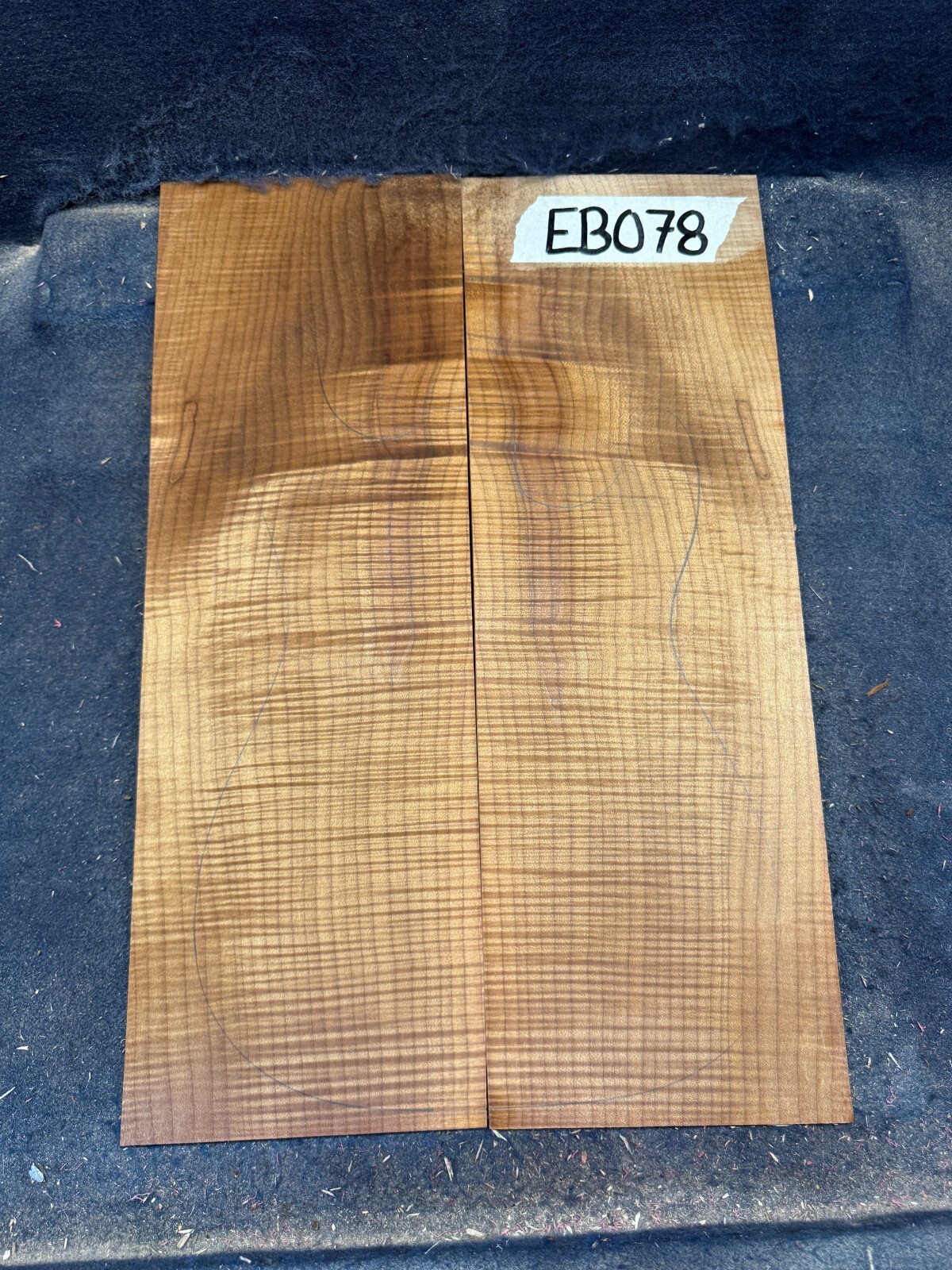 thermally modified flame figured maple lam-top thermally modified flame figured maple lam-top