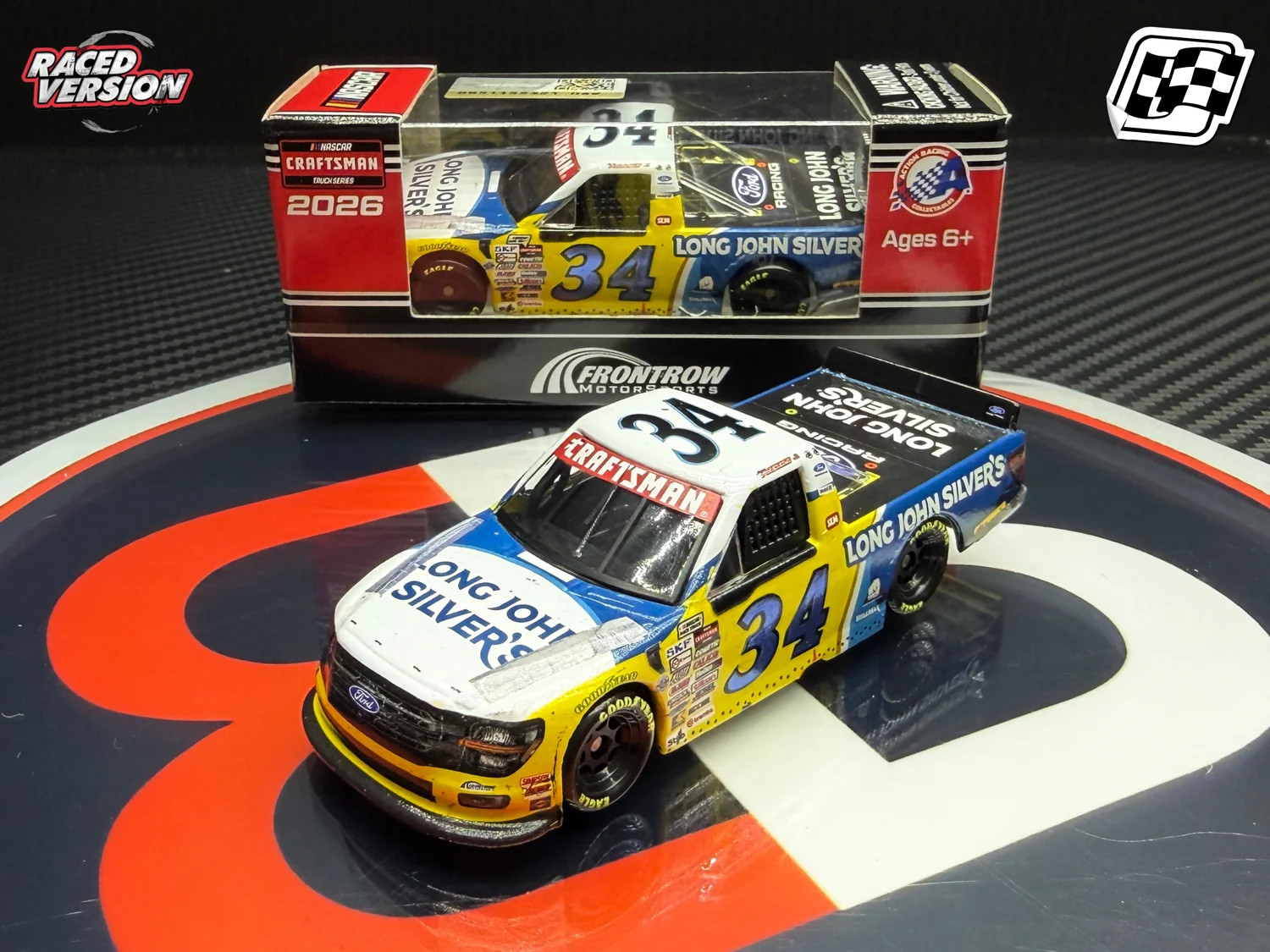 2026 Layne Riggs 1:64 Long John Silver’s St Petersburg Race Win Diecast