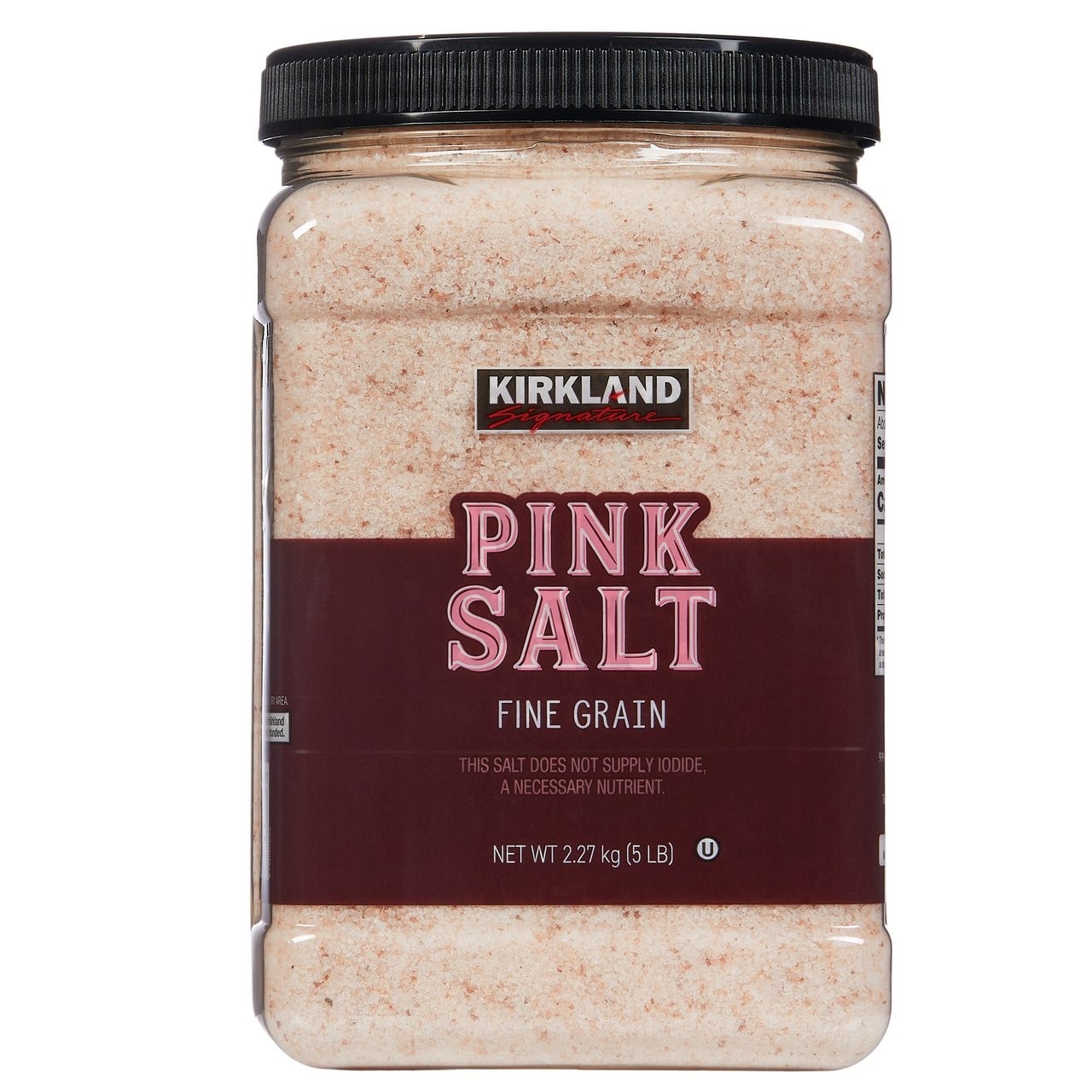 New Kirkland Ground Pink Salt - Fine Grain Organic Salt, 5 lbs Bulk Container