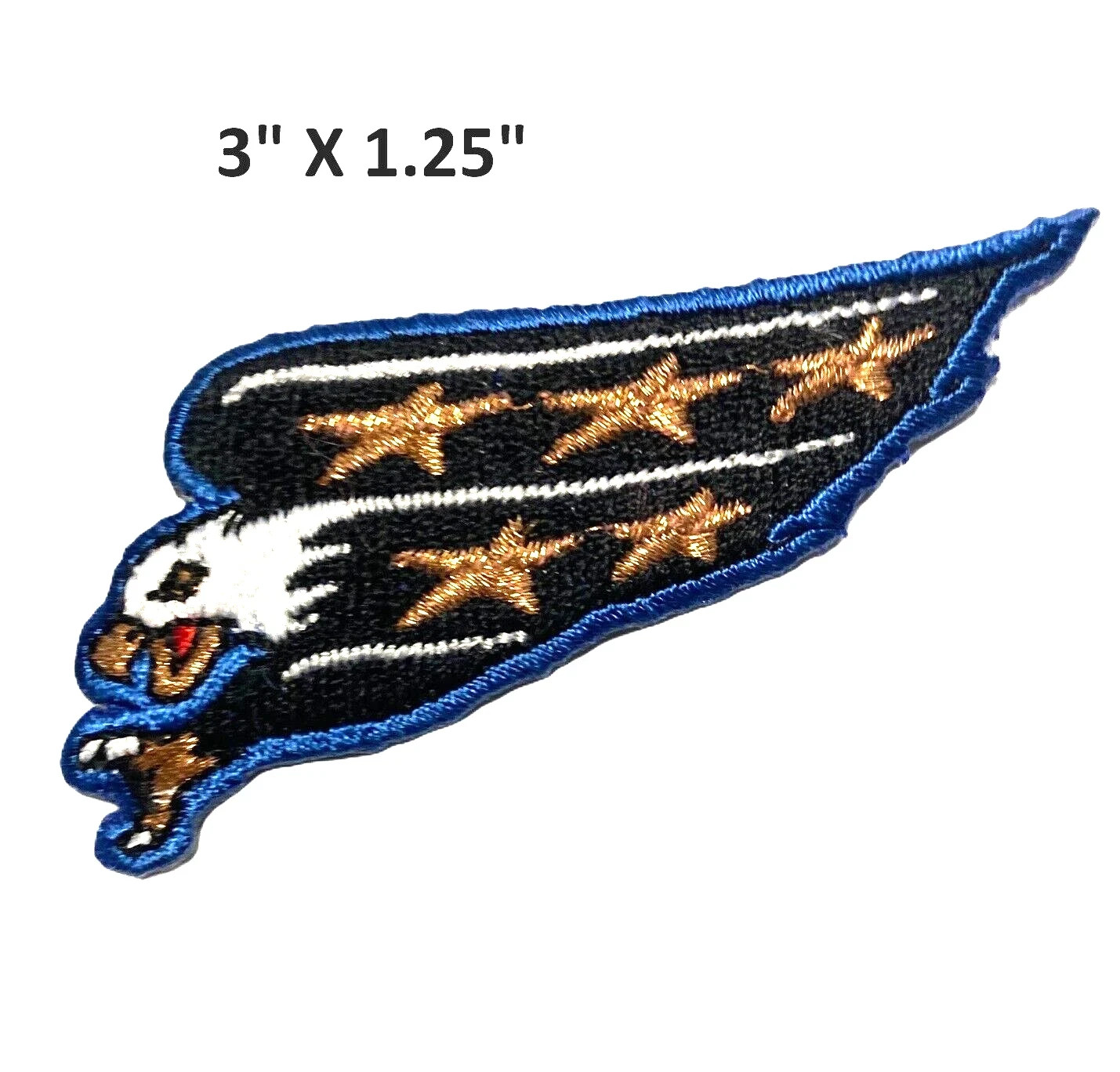 Washington Capitals NHL Hockey Crest Logo Iron on or Sew Patch Embroidered BLUE
