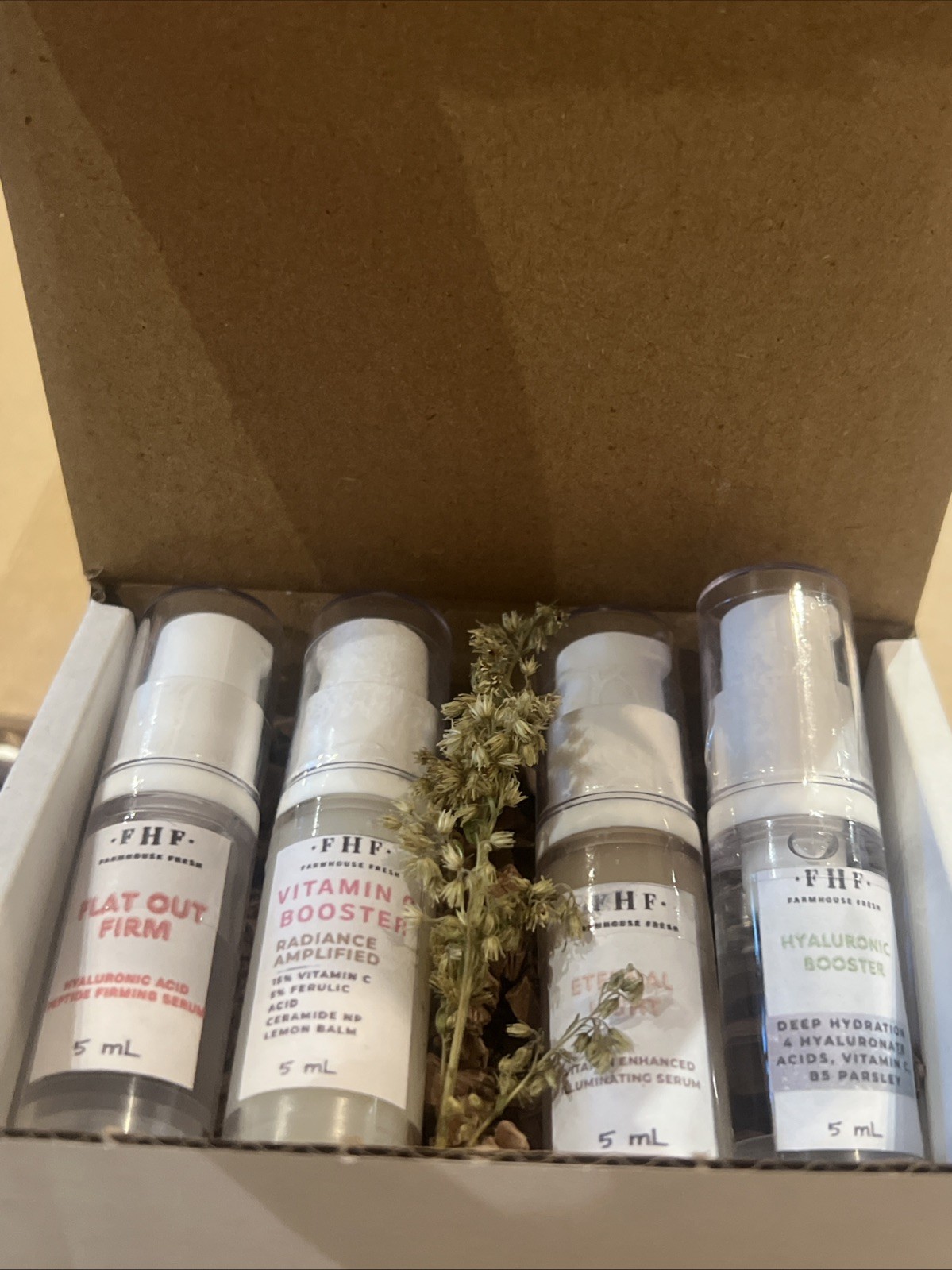 Farmhouse Fresh Organics & Naturals Serums Deep Hydration Set Gift Self Care