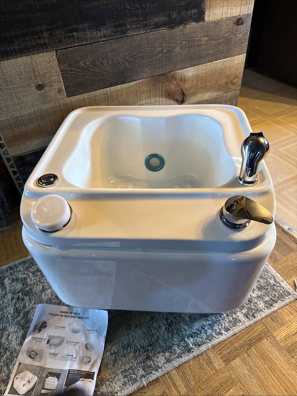 Luxury Portable Acrylic Foot Spa
