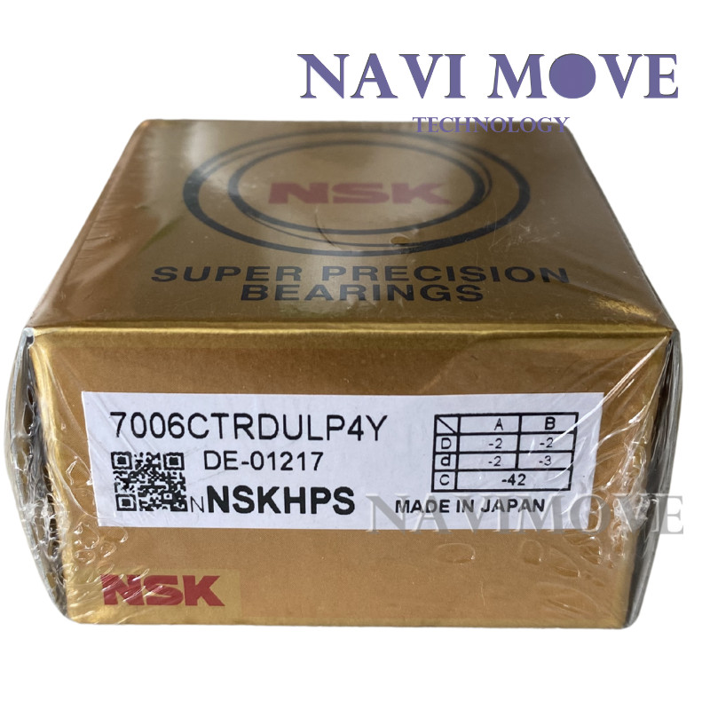(Set of Two) New For NSK 7006CTRDULP4Y Abec-7 Super Precision Spindle Bearings