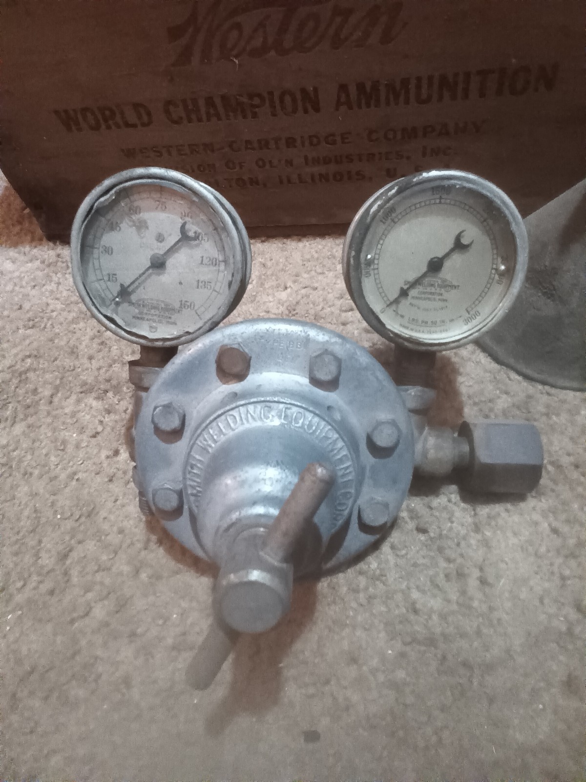 vintage smith welding regulator 21586a