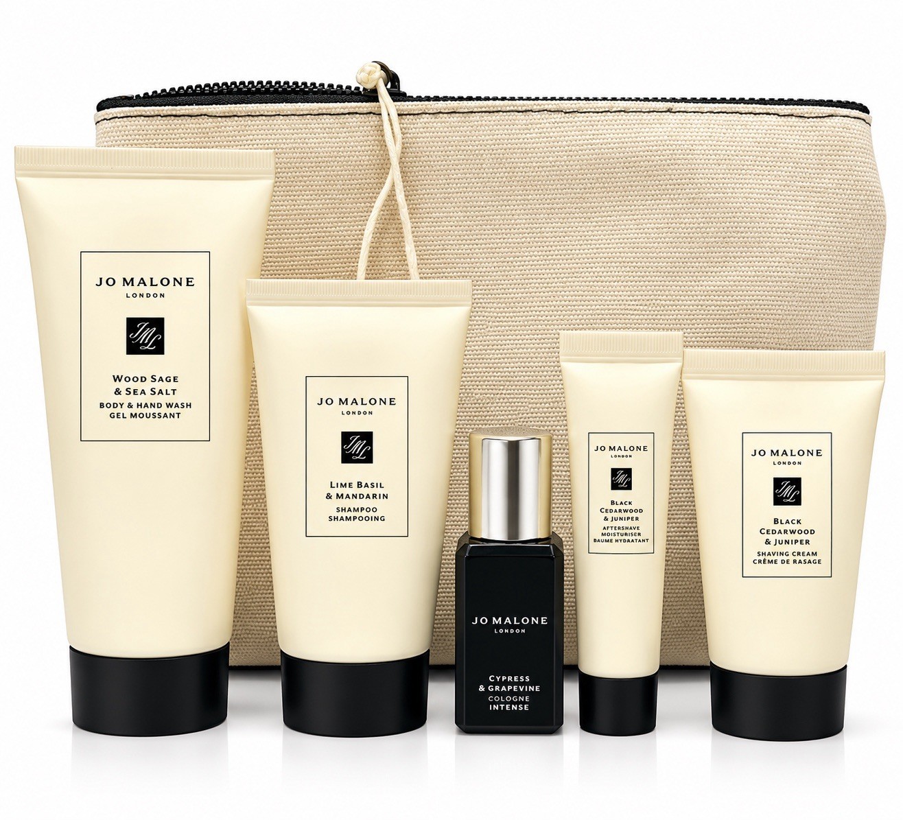 6 Pcs Jo Malone Men’s Grooming Travel Kit Gift Set