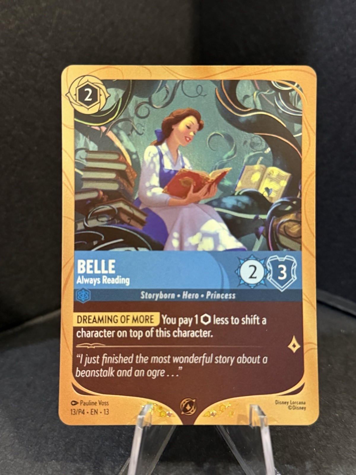 Belle Always Reading - Promo League 13/P4 - Disney Lorcana Attack Of The Vine Belle Always Reading - Promo League 13/P4 - Disney Lorcana Attack Of The Vine