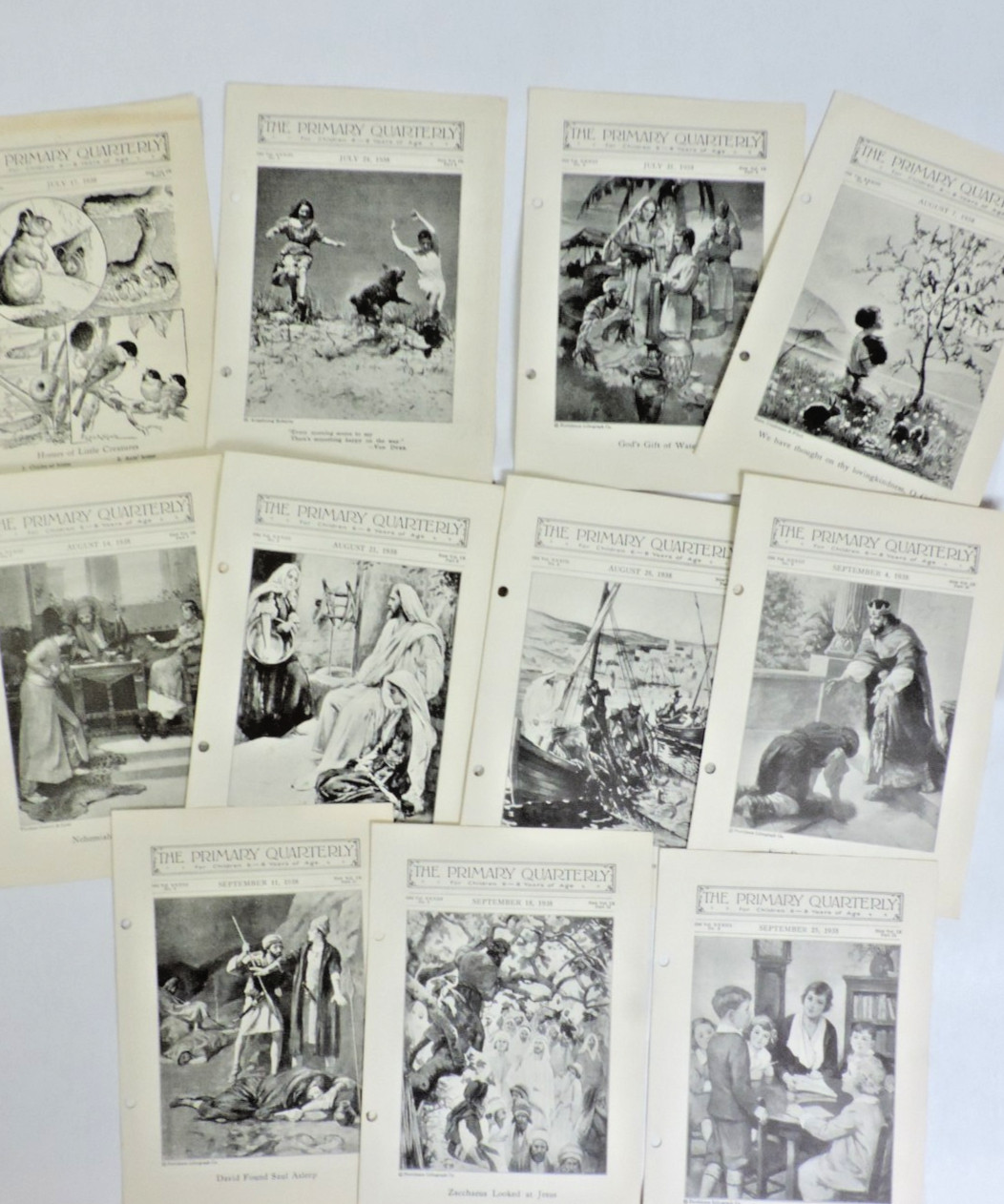 1938 11 Primary Quarterly a Children's Christian Methodist Magazine Music/Story 1938 11 Primary Quarterly a Children's Christian Methodist Magazine Music/Story
