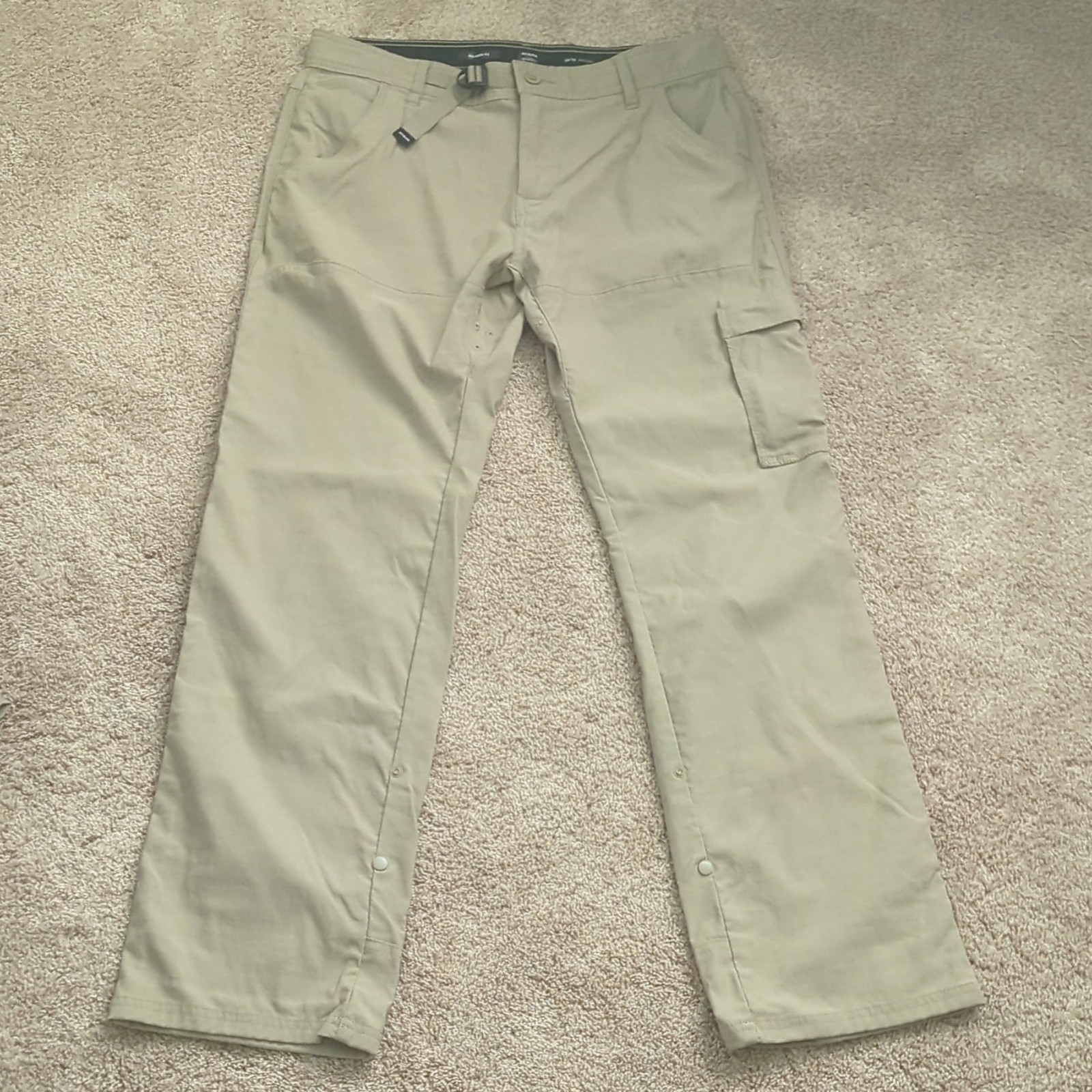 prAna Stretch Zion Relaxed Pant Cargo Hiking Pants Cotton Mens Size 33/32 prAna Stretch Zion Relaxed Pant Cargo Hiking Pants Cotton Mens Size 33/32