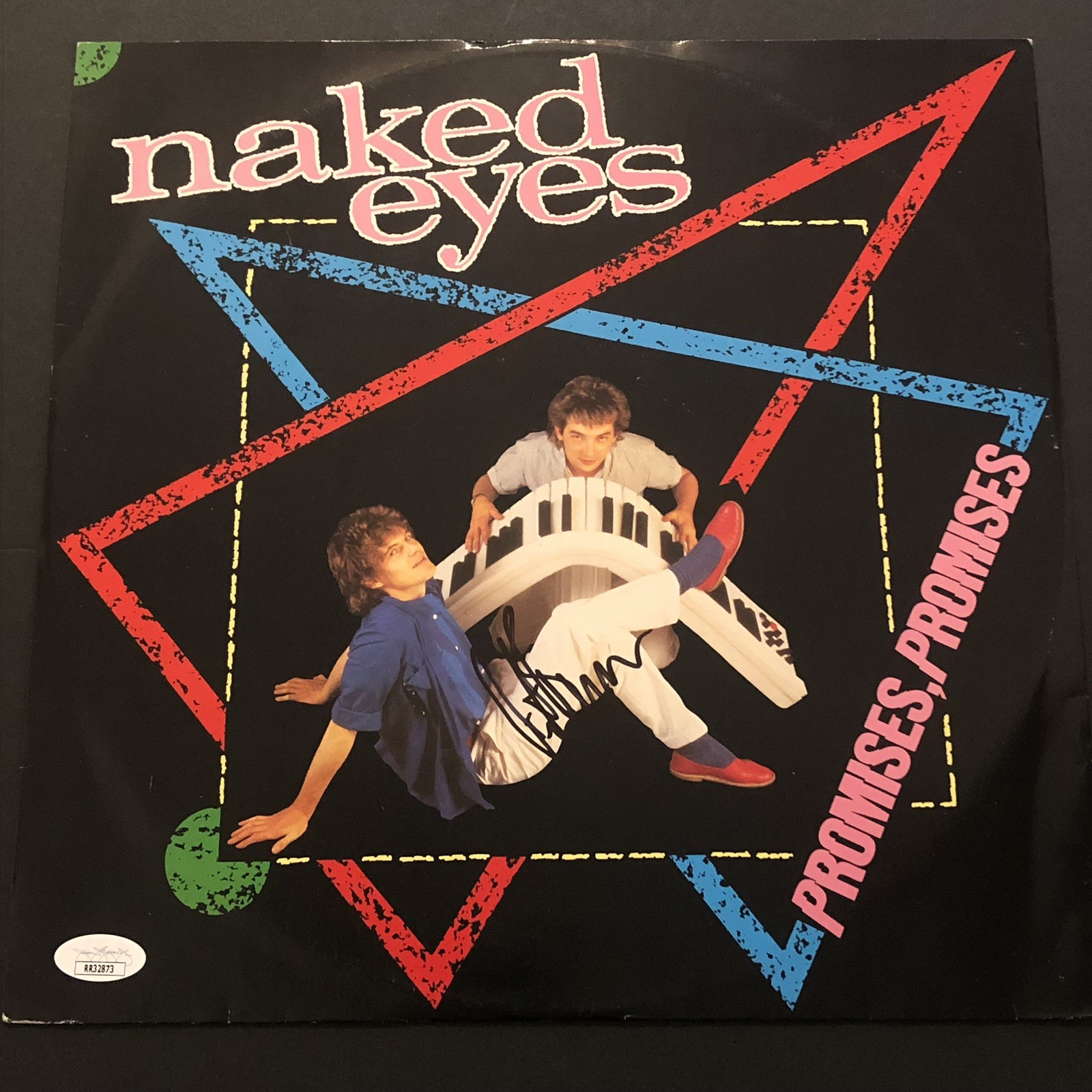 Pete Byrne Naked Eyes Signed Promises Promises 12” Single JSA Authenticated Pete Byrne Naked Eyes Signed Promises Promises 12” Single JSA Authenticated