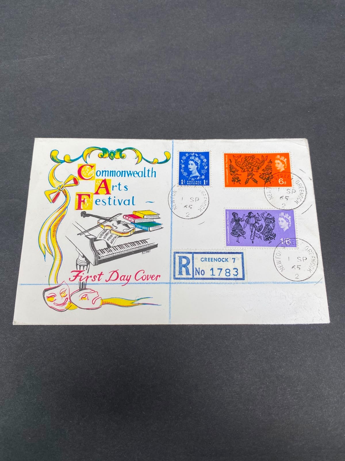 1965 Great Britain Commonwealth Arts Festival First Day Cover 1965 Great Britain Commonwealth Arts Festival First Day Cover