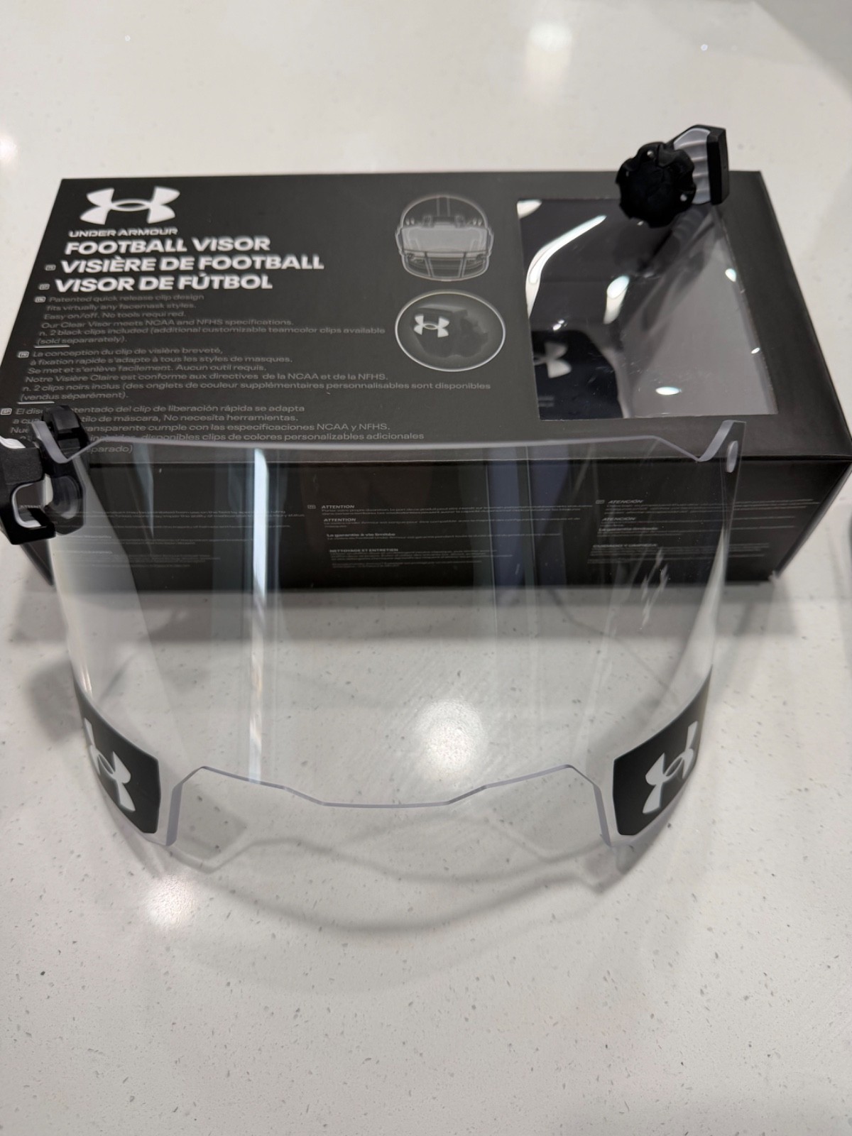 Football Visor Under Armour Adult Clear One Size Football Visor Under Armour Adult Clear One Size