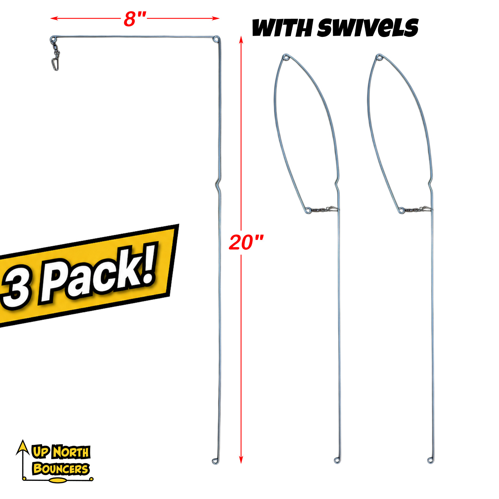 DIY Extra-Long Bottom Bouncer Wires (No Lead), Heavy-Duty Design