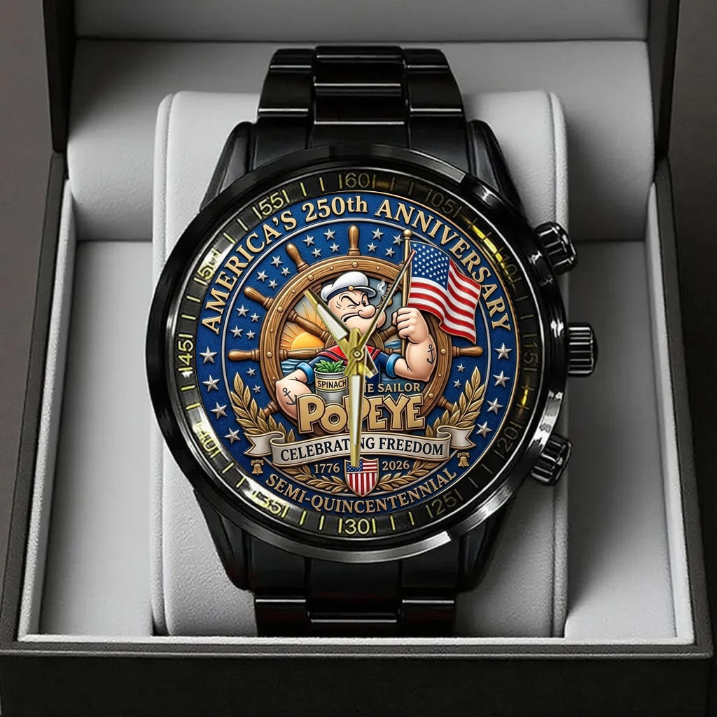 Popeye Celebrating Freedom USA 250th Anniversary Watch Stainless Steel HT179262 Popeye Celebrating Freedom USA 250th Anniversary Watch Stainless Steel HT179262
