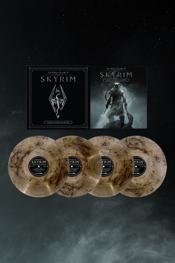 Skyrim Ultimate Edition Soundtrack Vinyl Record 4 LP Paarthurnax Box Set OST VGM