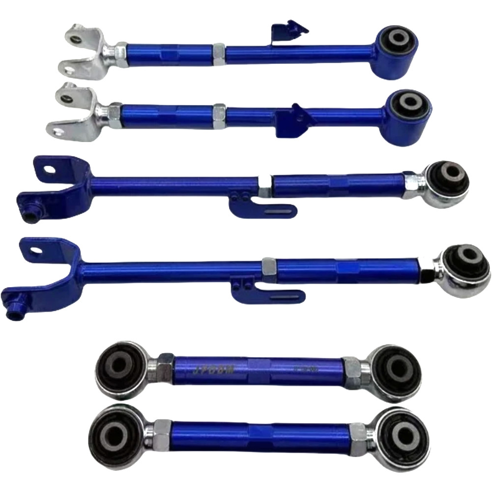 6 Pcs Adjustable Rear Camber+Toe+Trailing Arms For Accord 8/9 Acura TL TSX TLX 6 Pcs Adjustable Rear Camber+Toe+Trailing Arms For Accord 8/9 Acura TL TSX TLX