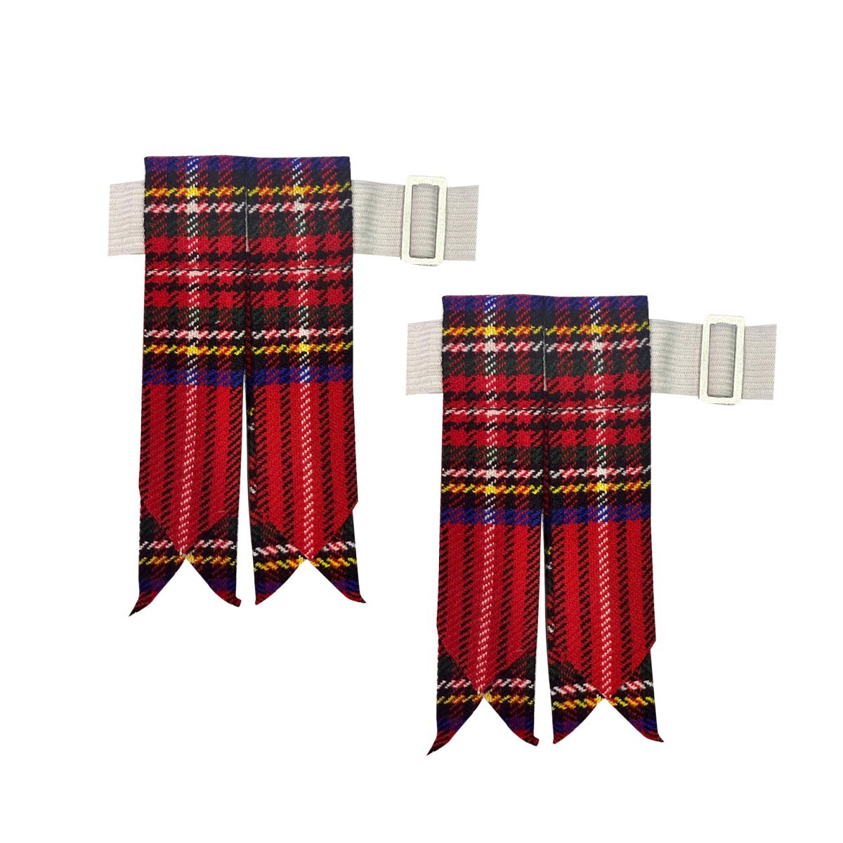 AAR Kilt Flashes Scottish Multi Color Tartans Come Heavy Buckle + Garter