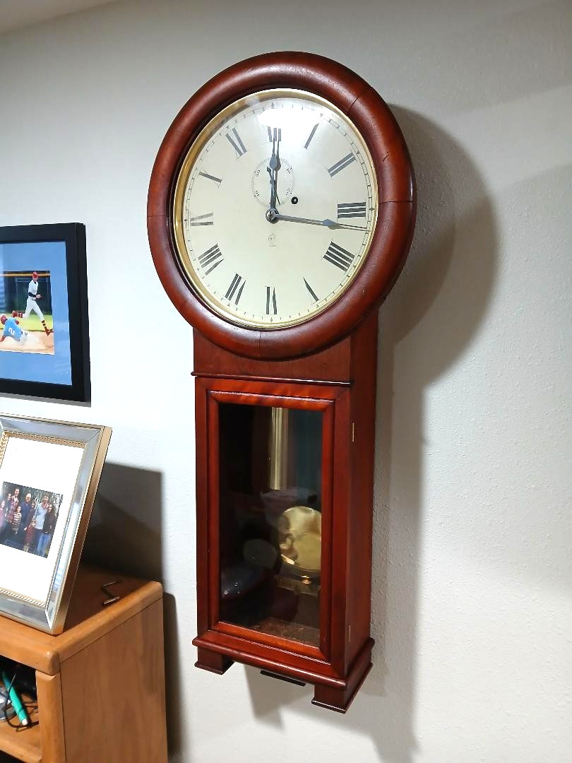 FULLY RESTORED SETH THOMAS #2 REGULATOR WEIGHT DRIVEN WALL CLOCK
