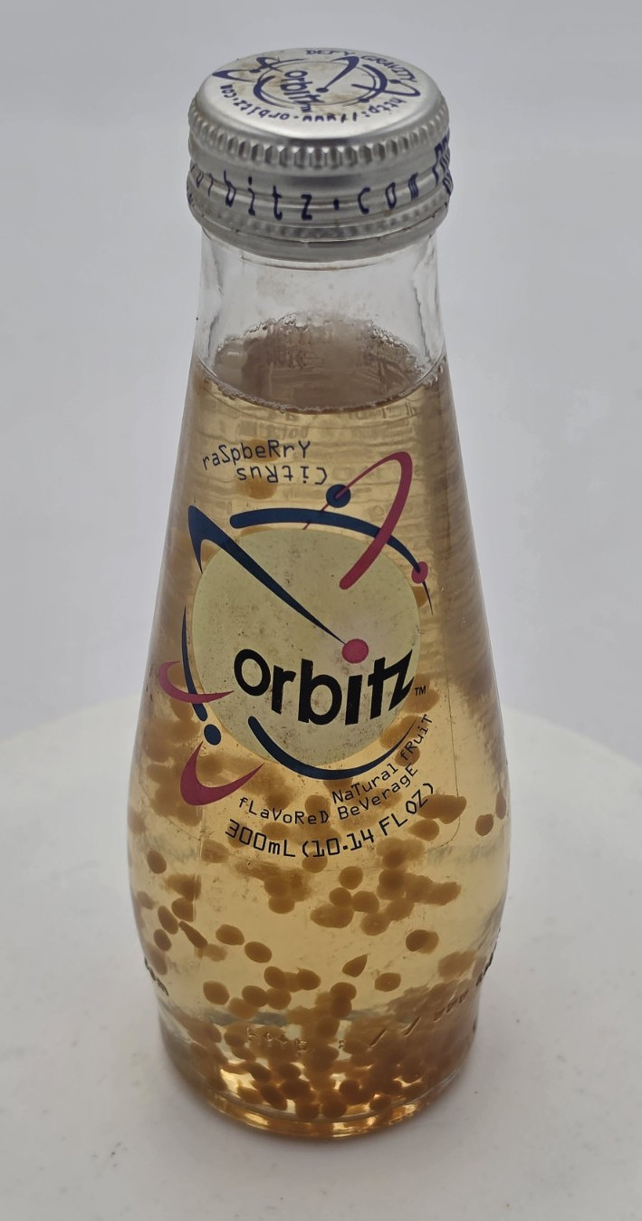 Orbitz Raspberry Citrus 1990s Lava Lamp Drink Sealed Unopened