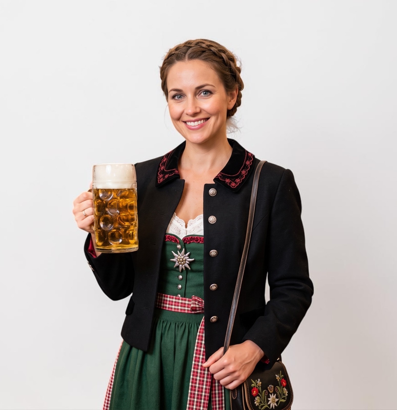 Vintage Austrian Wool Trachten Jacket Oktoberfest Embroidered Size DE 40 Vintage Austrian Wool Trachten Jacket Oktoberfest Embroidered Size DE 40