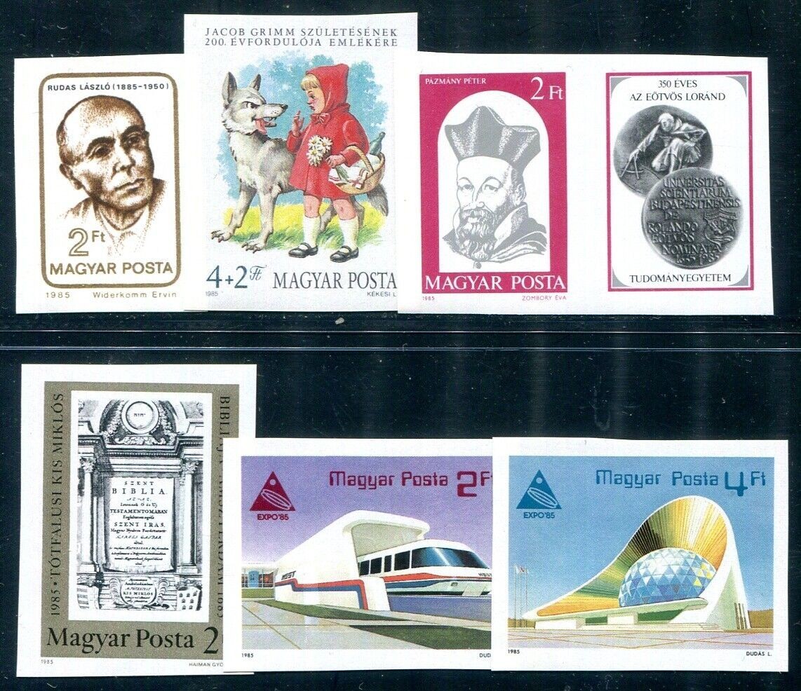 HUNGARY 1985 3741,3746,3748-3749,3758-3759B ** MINT FLAWLESS 104€(F5923
