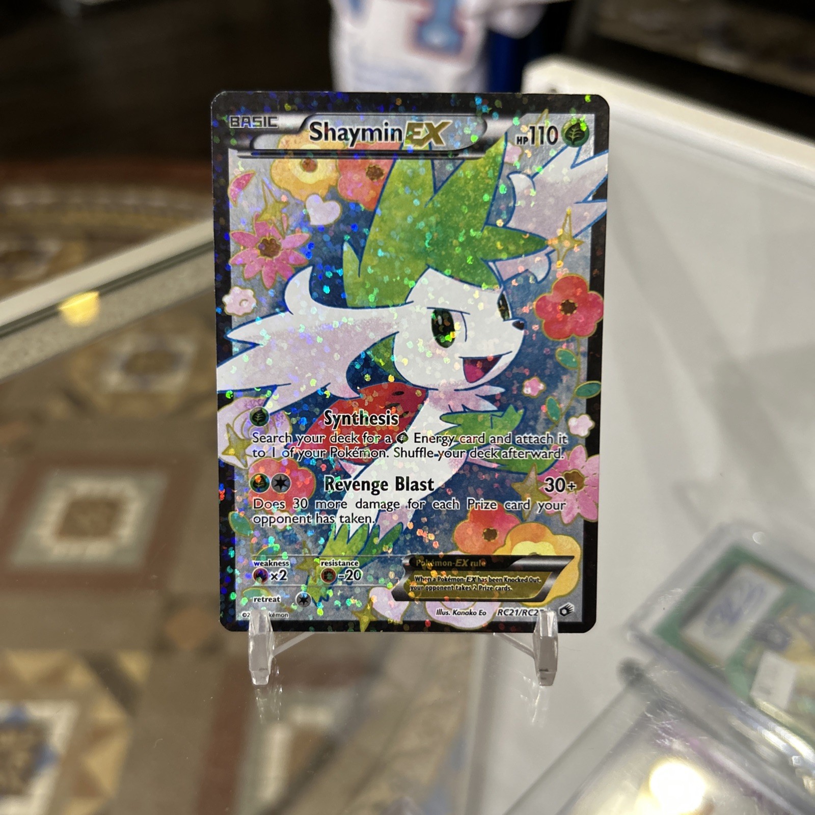 Shaymin EX Full Art RC21/RC25 Pokémon Legendary Treasures Holo LP