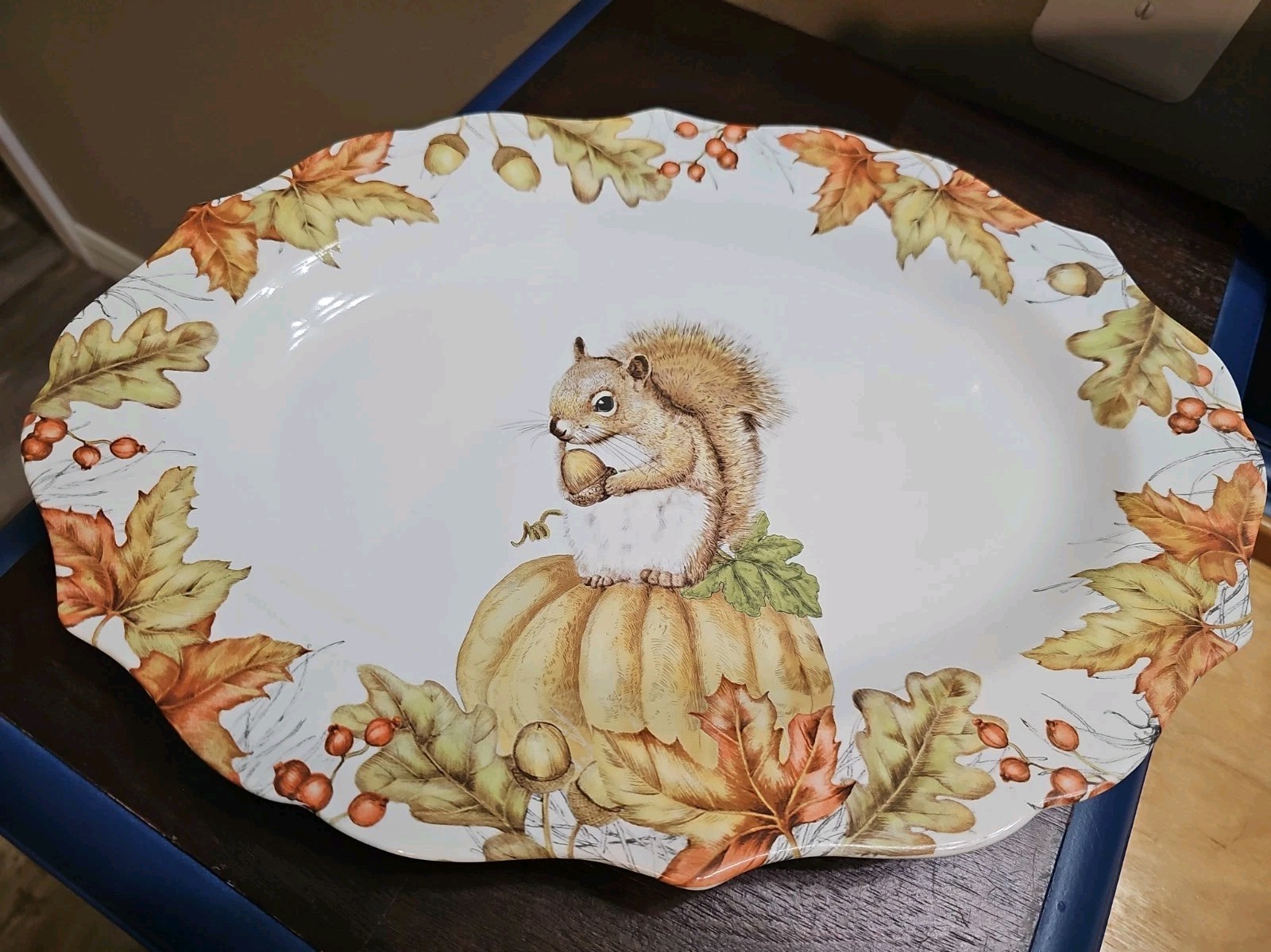 NWT Pier 1 Mazey The Squirrel Serving Platter \ NWT Pier 1 Mazey The Squirrel Serving Platter \