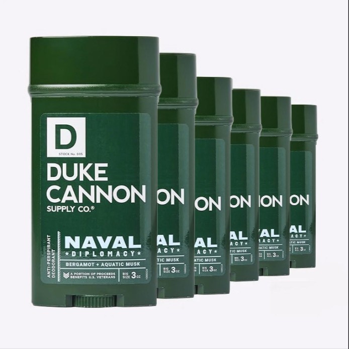 (6) Duke Cannon Natural Antiperspirant + Deodorant NEW Naval Diplomacy New