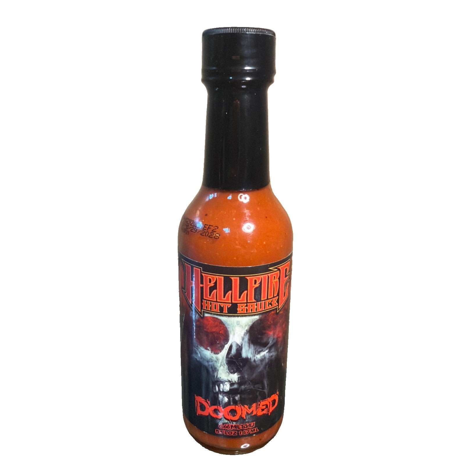 Hellfire Hot Sauce Double Doomed Rebooted- The Worlds Hottest Hot Sauce exp10/28