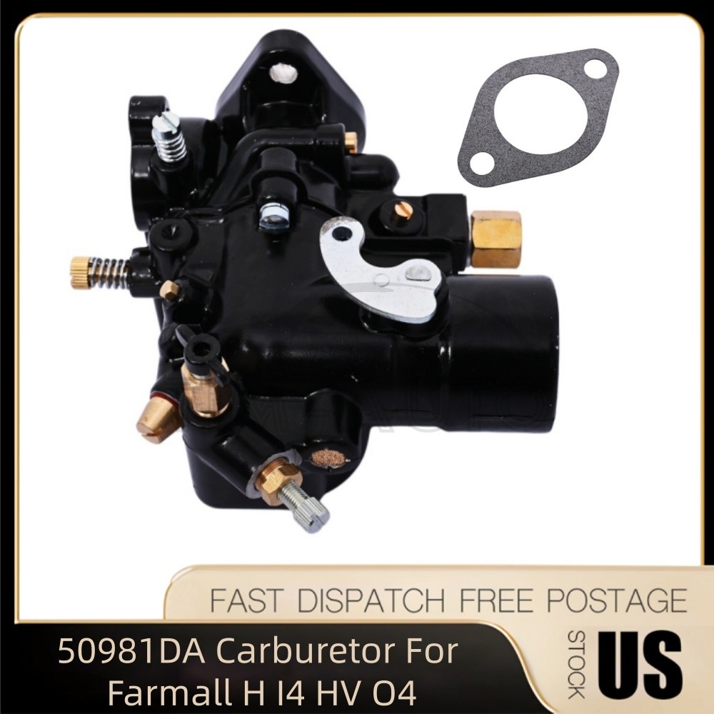 Carburetor w/Gasket 50981DA For International Harvester Farmall H W4 Tractor