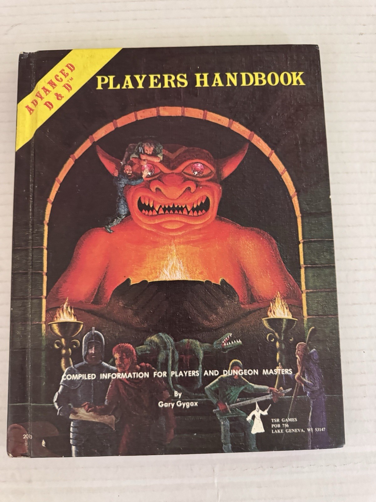 1980 AD&D Players Handbook 1st Ed 6th Printing January Advanced D&D RPG VTG