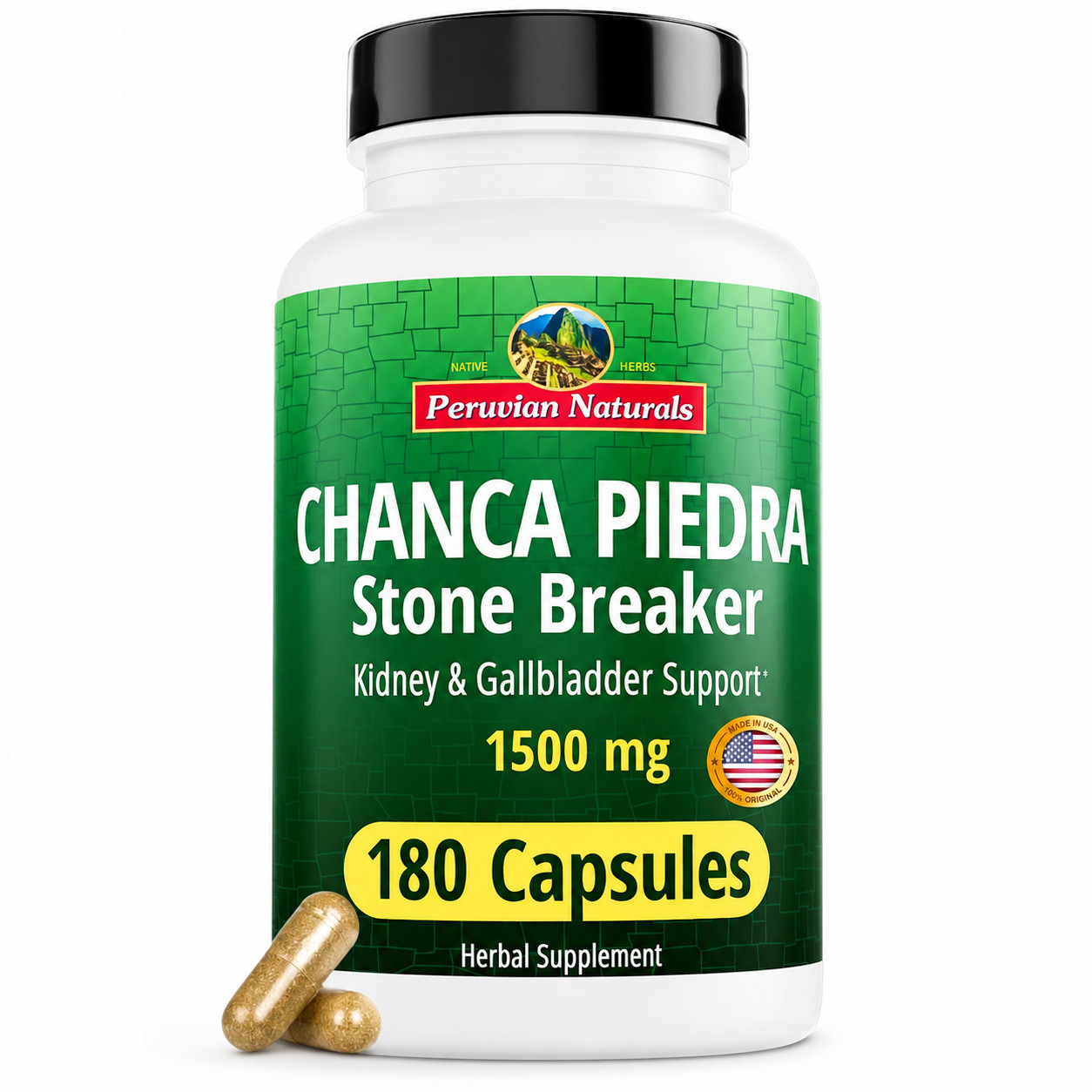 Chanca Piedra Stone Breaker 180 Capsules Kidney Stones Dissolver Supplement Peru Chanca Piedra Stone Breaker 180 Capsules Kidney Stones Dissolver Supplement Peru