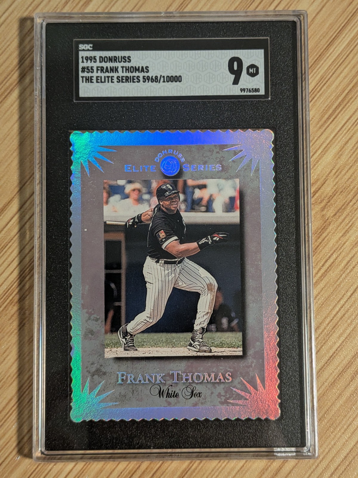 1995 Donruss Elite Series Frank Thomas #55 Die-cut /10000  SGC 9 MINT
