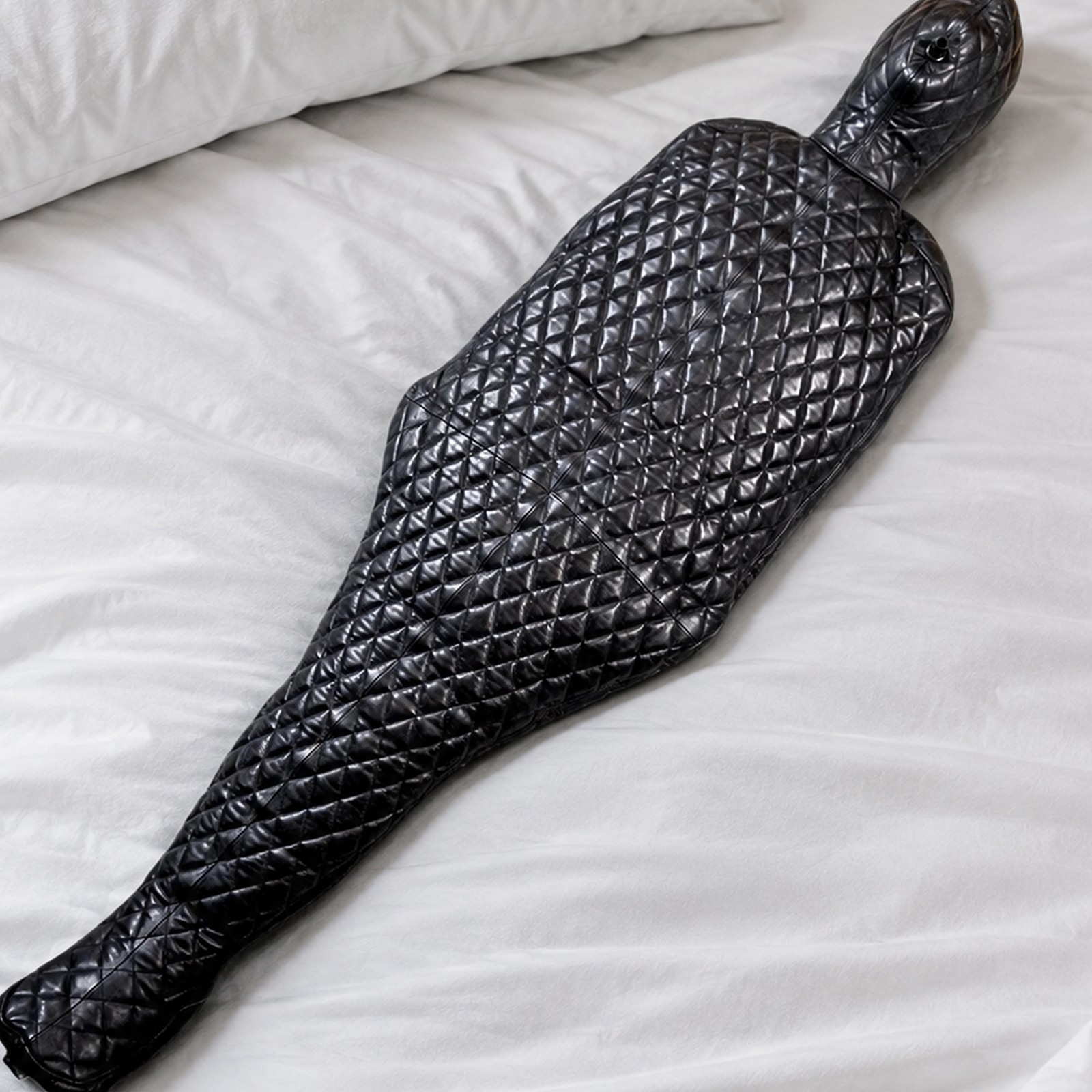 Genuine Leather Full Body Sleepsack Bondage Quilted Body Bag Restraint
