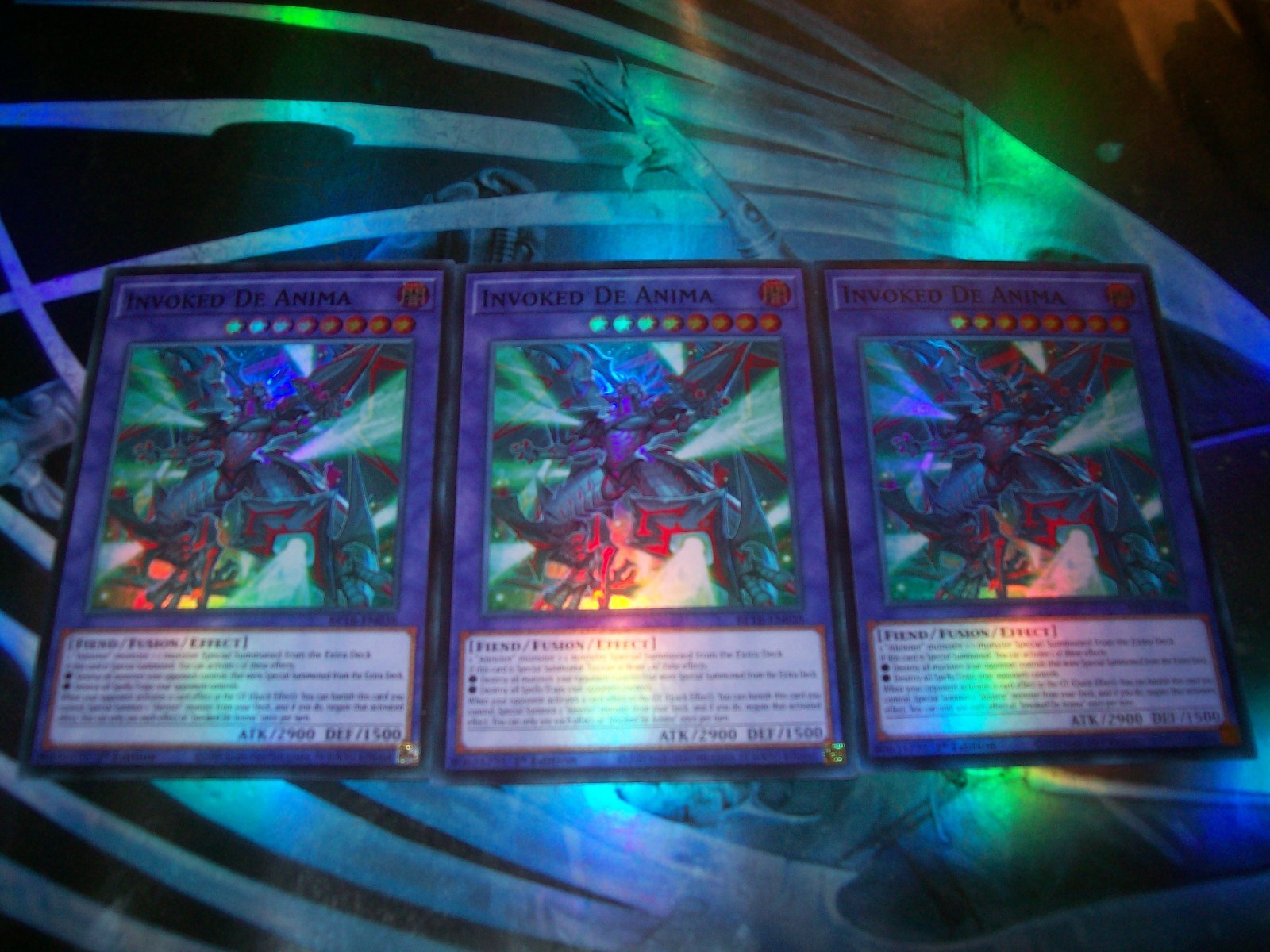 3x Invoked De Anima 1st Edition Super Rare BETB-EN038 Yu-Gi-Oh