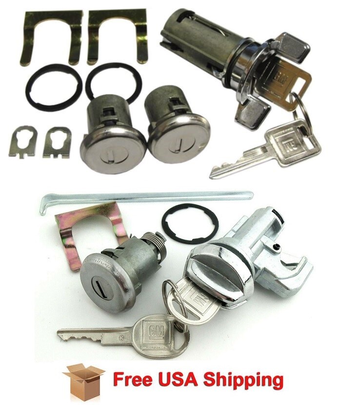 Fits 1974-1978 Pontiac Firebird & Trans-Am Complete OE Style Lock Set w/ GM Keys