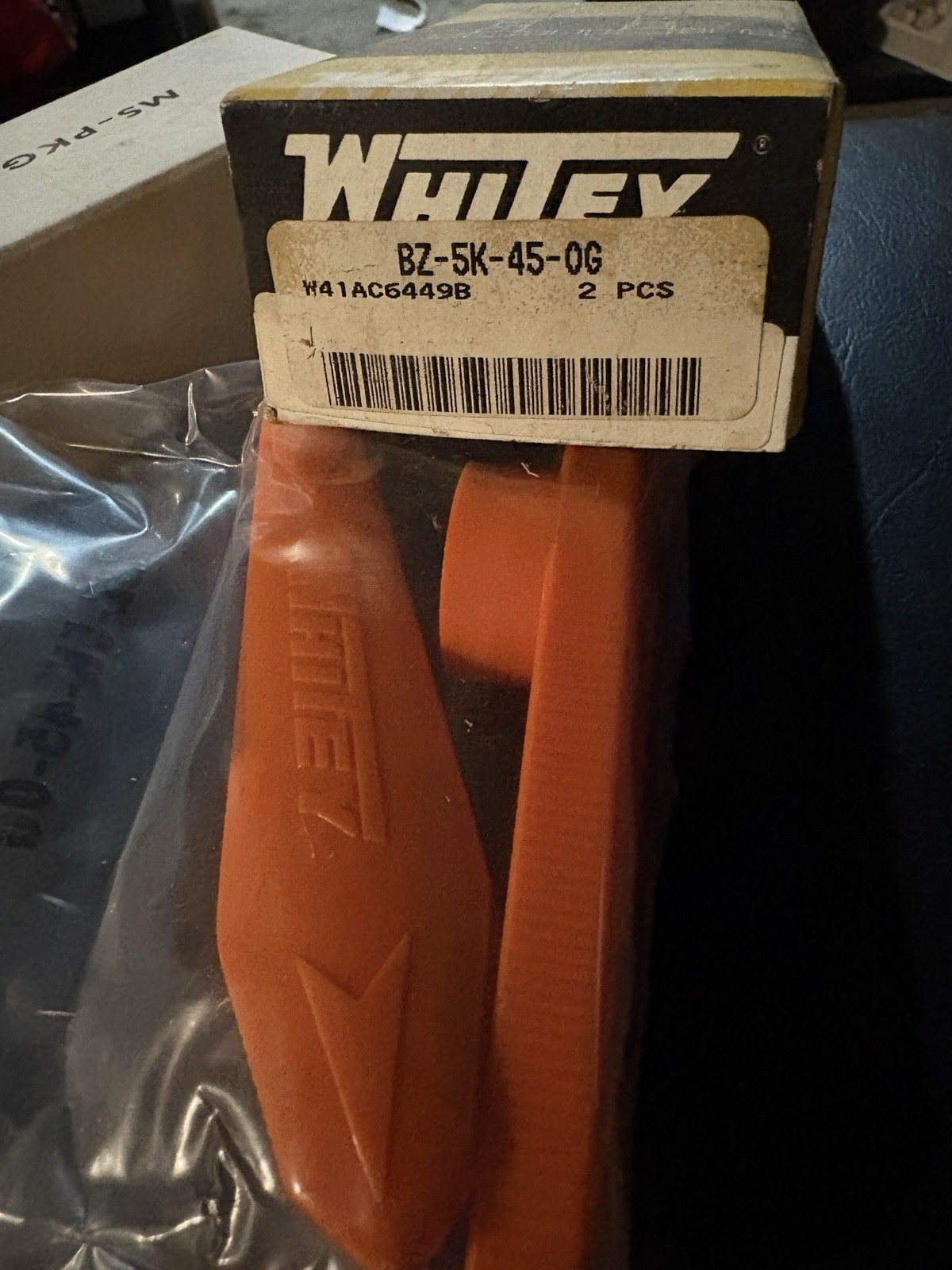 Whitey BZ-5K-45-OG Valve Handle Kit Orange NOS Lot of 2