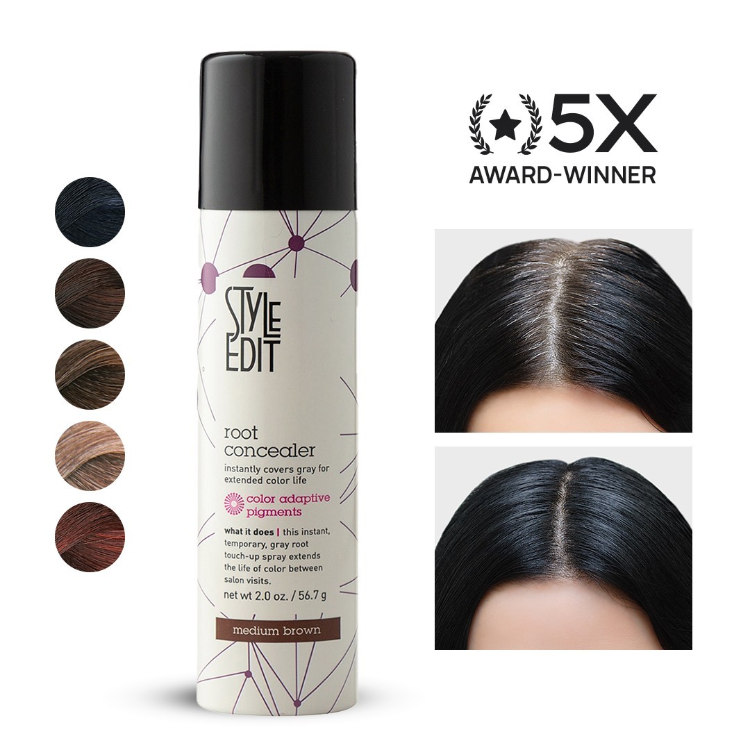 Style Edit Root Concealer Spray Medium Brown Style Edit Root Concealer Spray Medium Brown