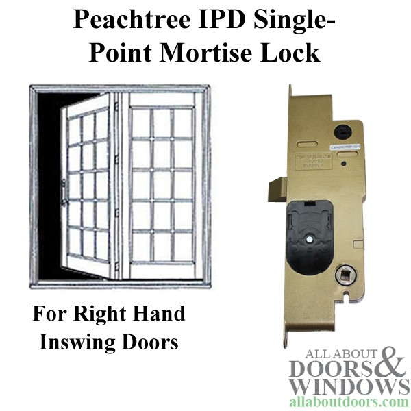 Peachtree Mortise Lock IPD French Mortise Lock Right Hand Single Point Door Lock Peachtree Mortise Lock IPD French Mortise Lock Right Hand Single Point Door Lock