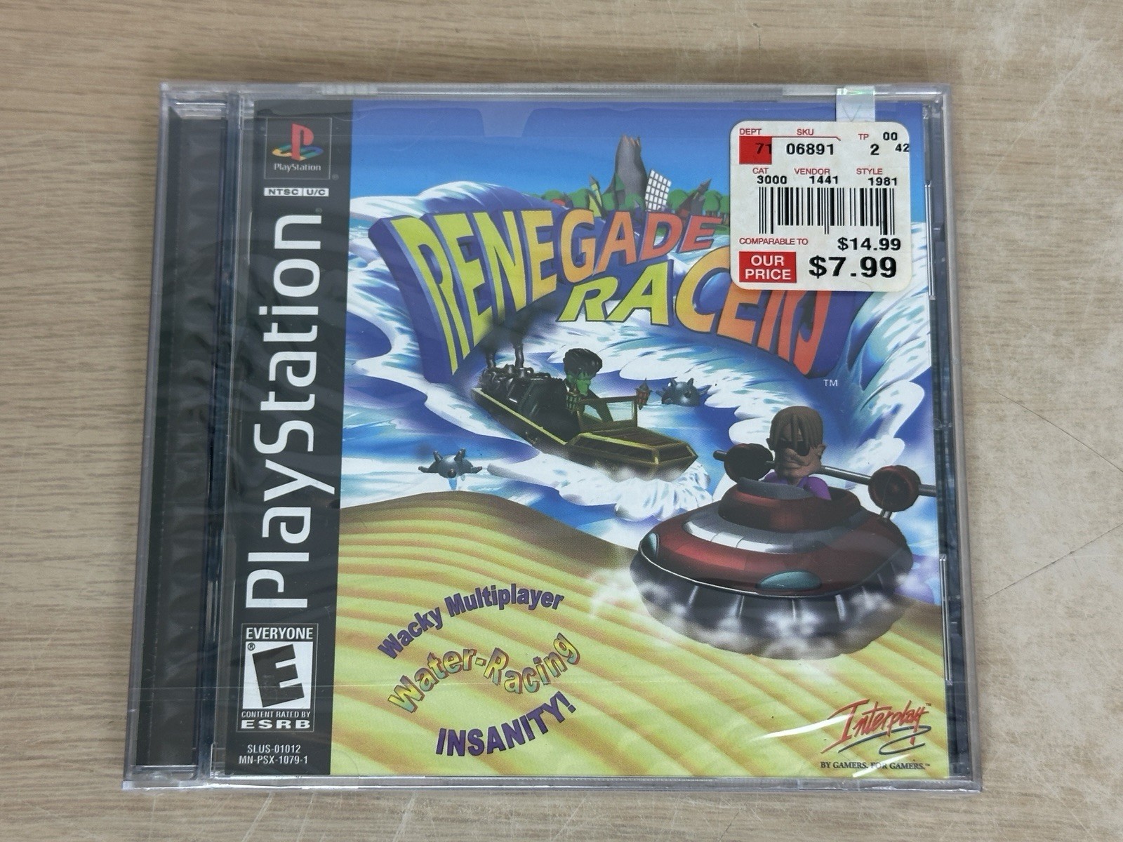 Renegade Racers - Sony PlayStation 1, PS1 - SEALED USA Retail Release w/ Hangtab Renegade Racers - Sony PlayStation 1, PS1 - SEALED USA Retail Release w/ Hangtab
