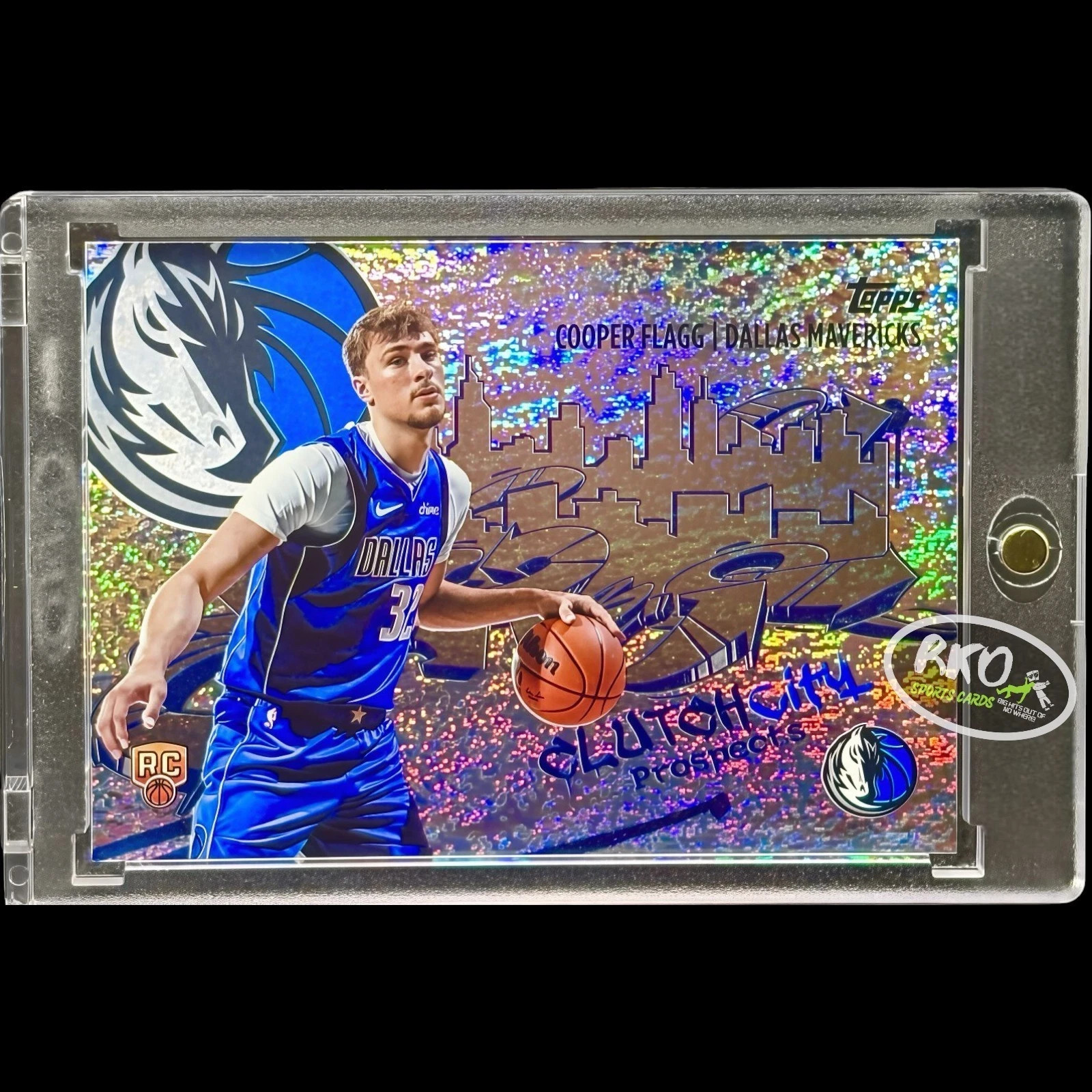 Cooper Flagg RARE Rookie RC Shimmer Graffiti Refractor - 2025 Topps Mint